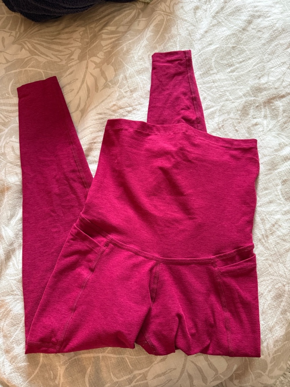 Beyond the Bump SpaceDye Maternity Leggings w/ Pockets